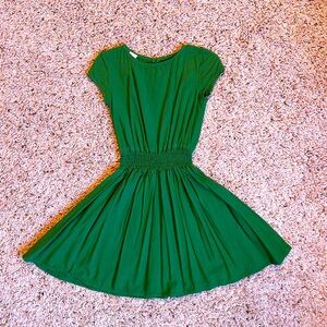 Alice + Ames Fit and Flare Dress - Dark Green 3T